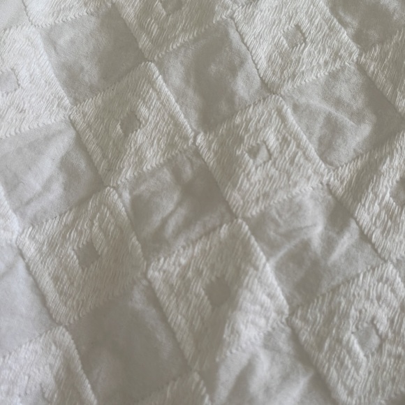 Southern tide white geometrical print crewneck sleeveless sheath midi dress sz 4 - Picture 7 of 17